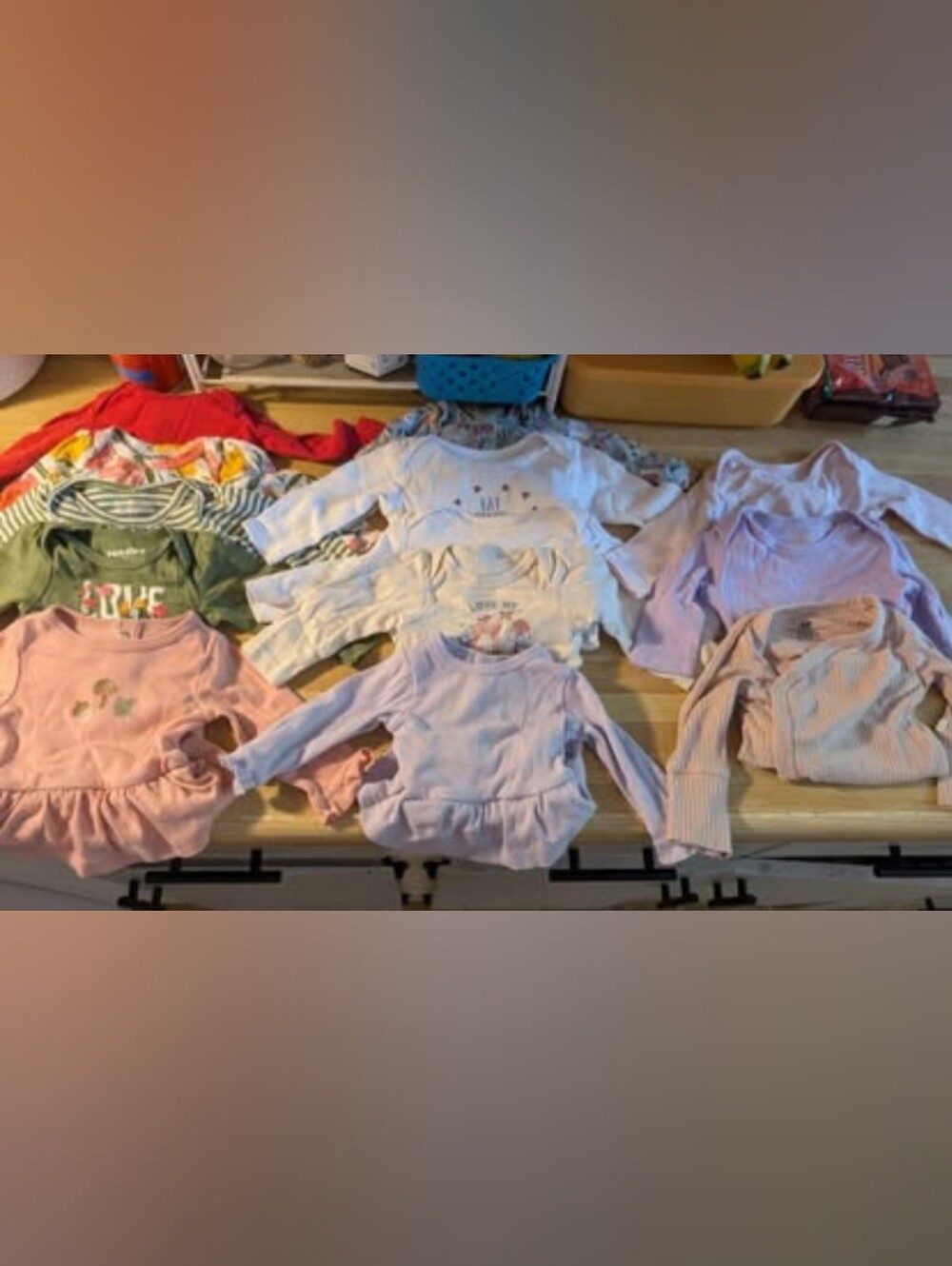 Newborn Girls Long Sleeve Onesies